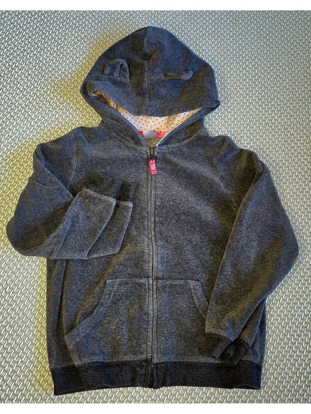 Carter's gray hoodie with ears girls size 6